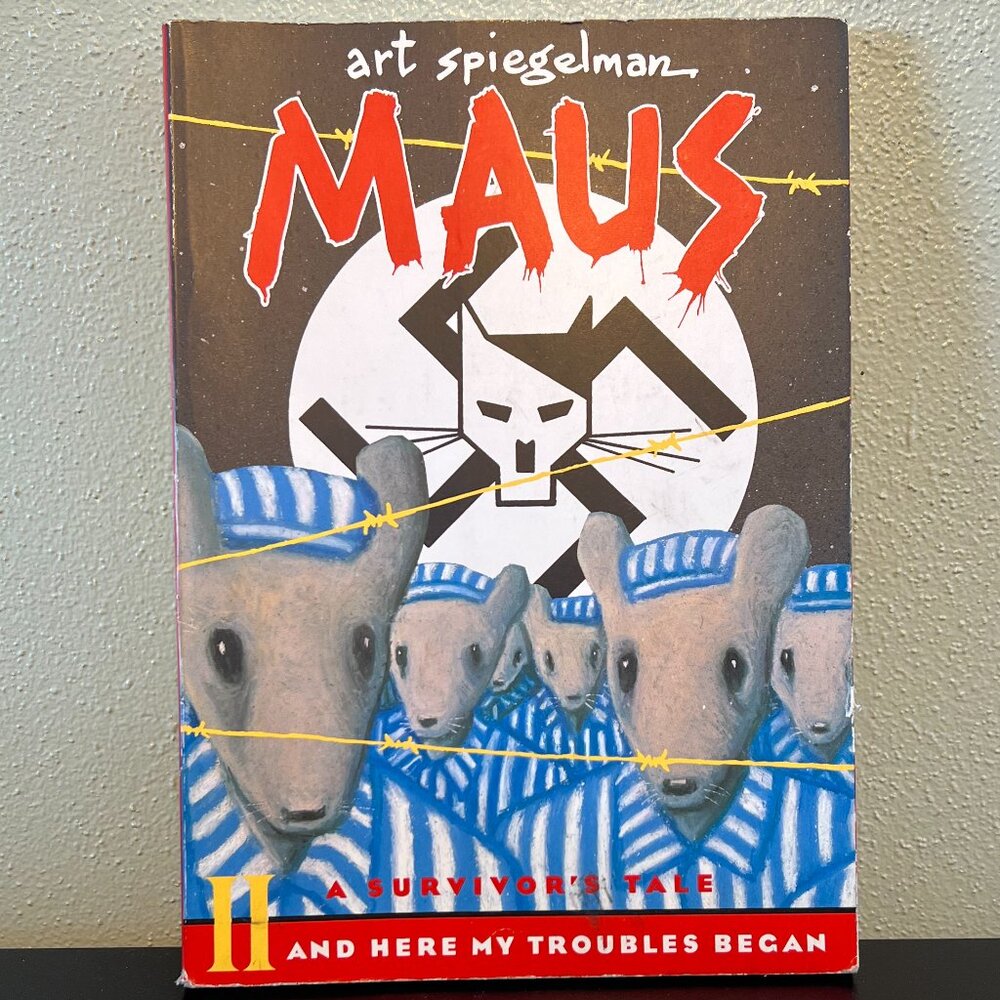 Maus II: A Survivor’s Tale by Art Spiegelman Graphic Novel Holocaust YA Book